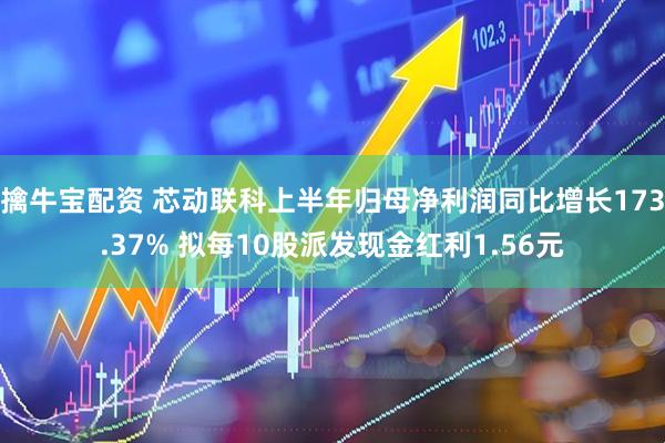 擒牛宝配资 芯动联科上半年归母净利润同比增长173.37% 拟每10股派发现金红利1.56元
