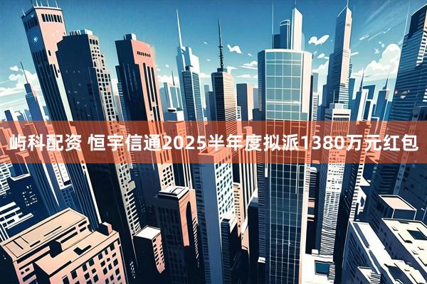 屿科配资 恒宇信通2025半年度拟派1380万元红包
