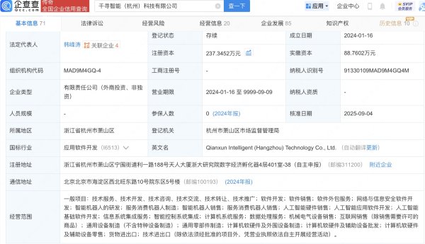 点搭网配资 京东云计算入股具身智能机器人公司千寻智能