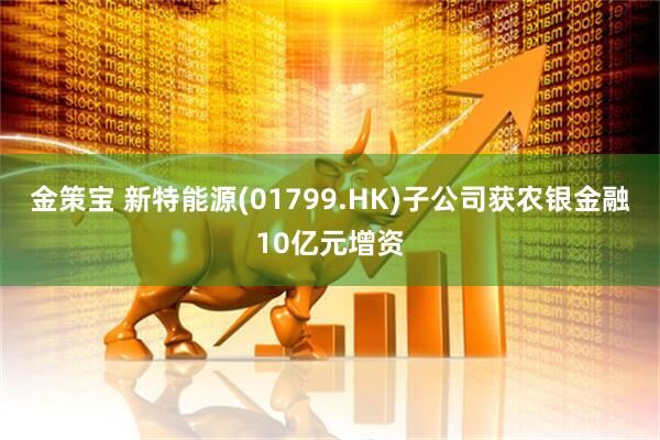 金策宝 新特能源(01799.HK)子公司获农银金融10亿元增资